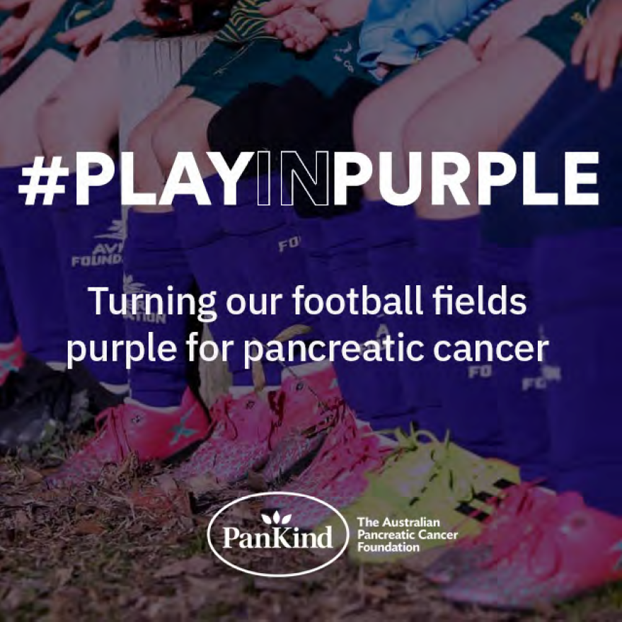 PanKind’s national pancreatic cancer awareness campaign, #PlayinPurple is now live, and the online shop is open!