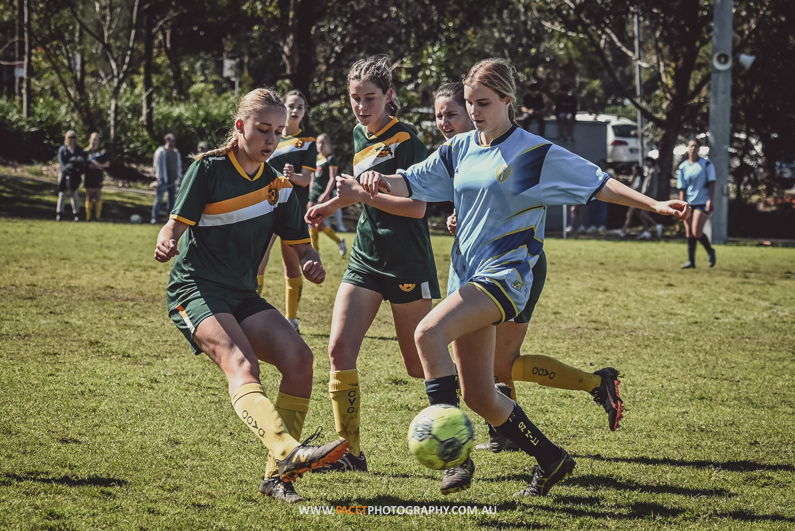 NSW Football Legacy Fund: Action from the 2022 MWFA Girls Grand Final Day, Curl Curl and Beacon Hill are the participating clubs. Photo credit: Jeremy Denham