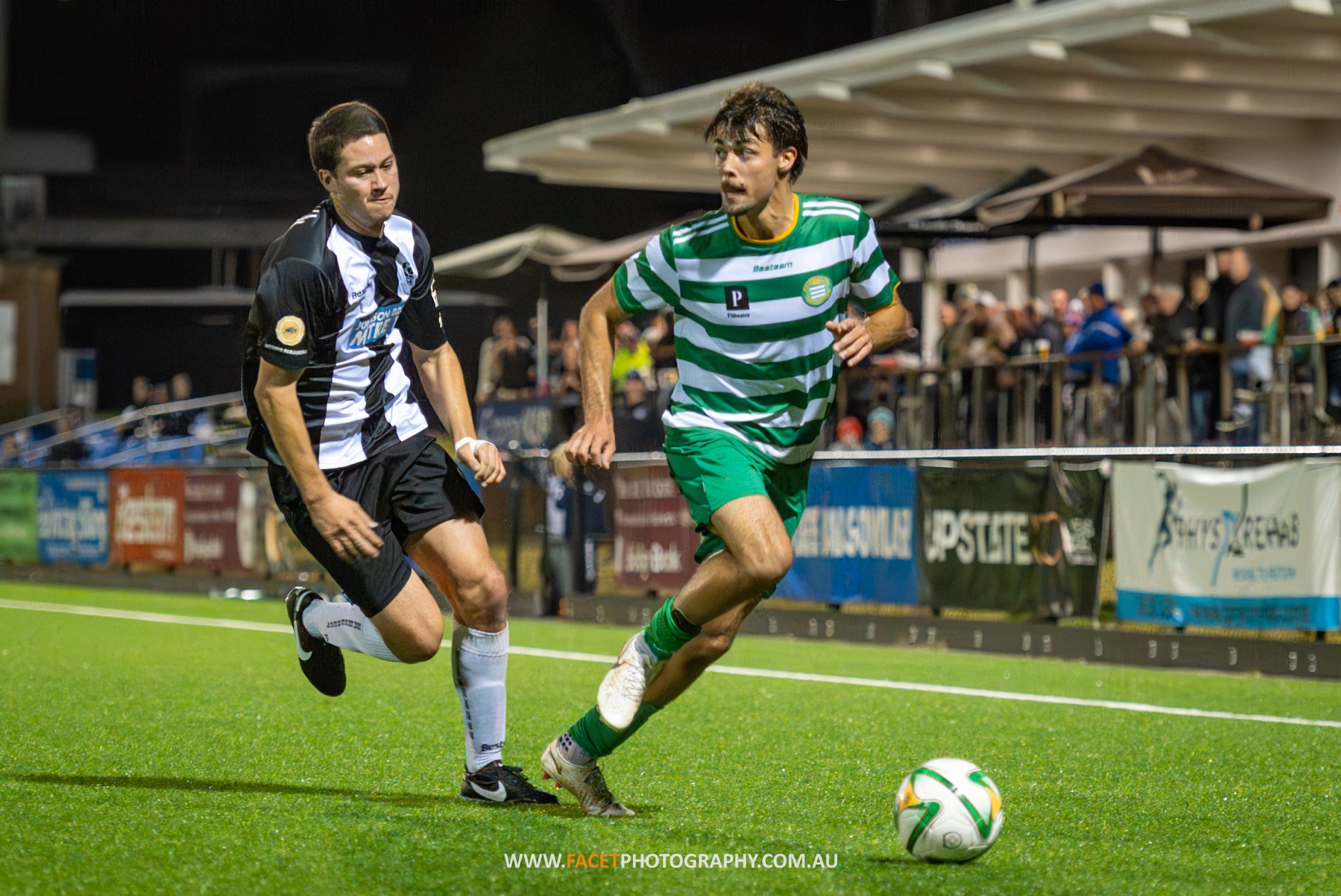 Men's Premier League Round 14: Action from the 2023 MWFA Men's Challenge Cup Final between Narrabeen and Pittwater. Photo credit: Jeremy Denham