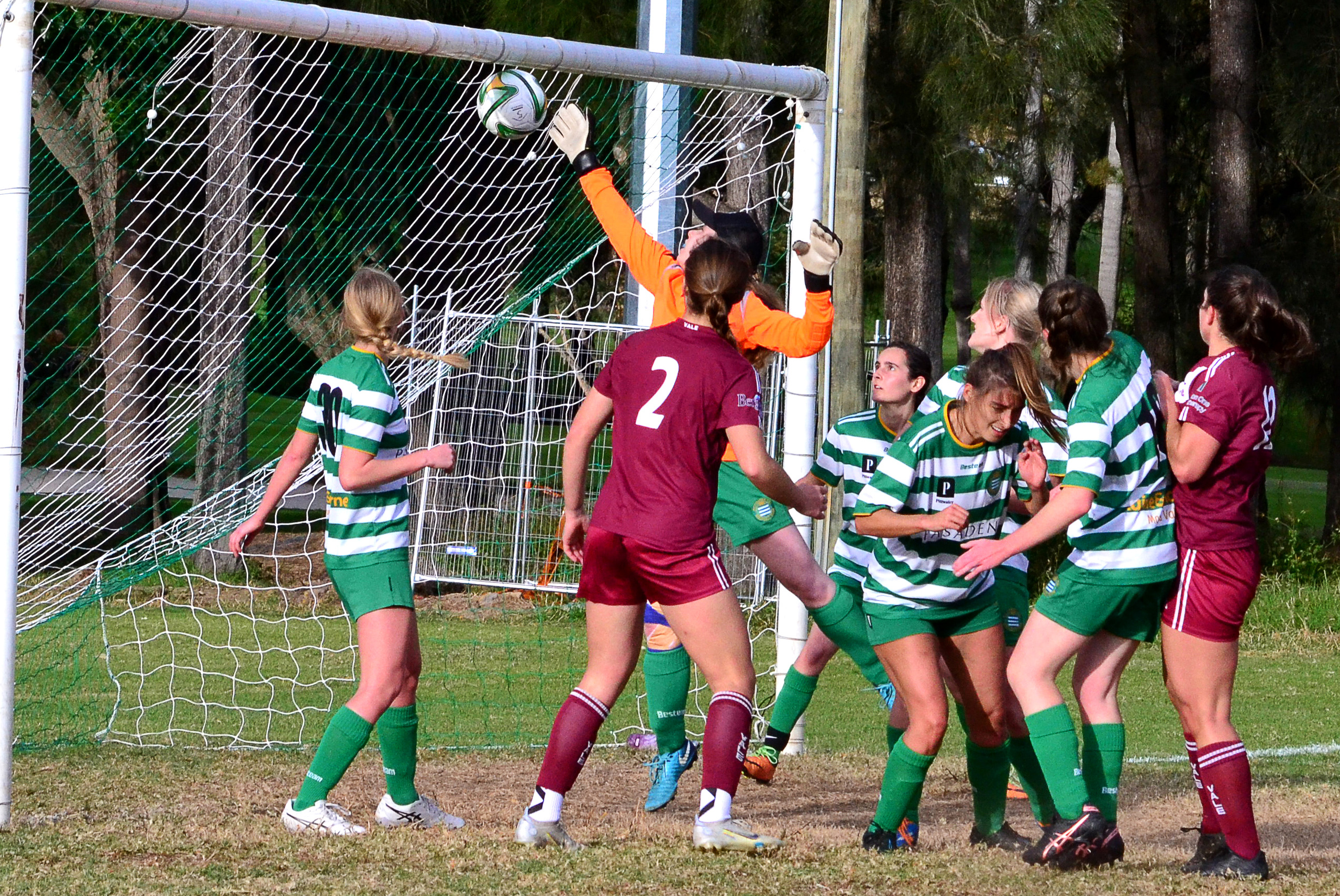 Action from the 2023 MWFA Women's Premier League Round 7 game between Pittwater RSL and Manly Vale. Photo credit: Graeme Bolton