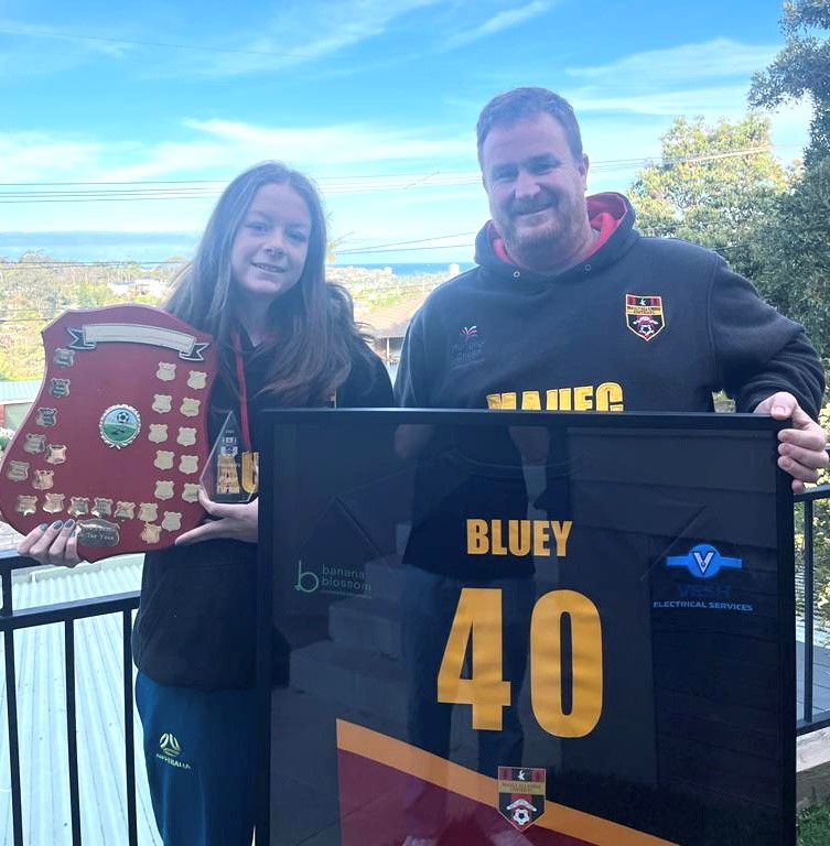 For many people, football and family are intertwined. There is a great example of this at Manly Allambie United – Brett Turton (more commonly known as Bluey) has been with the club for 40 years, while his daughter Piper was recently named as Manly Allambie’s Club Person of the Year. Image supplied by the club.